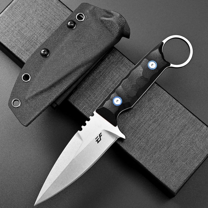 Eafengrow EF152 Fixed Blade Knife K110 Steel Blade G10 Handle Full Tang EDC Tool Knife for Outdoor Working Camping Hiking - Image 2